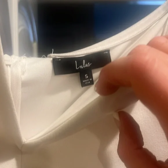 Lulus size small white jumpsuit - Picture 3 of 4